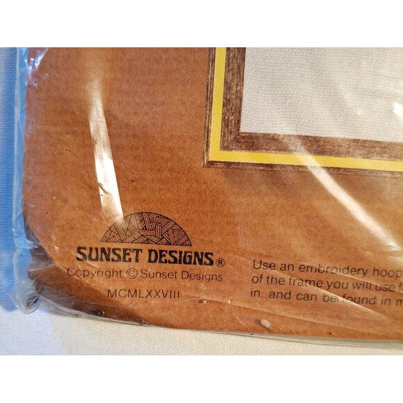 Sunset Stitchery "Mother And Child" Embroidery Kit For 16x20 Frame  New Sealed - Picture 3 of 6